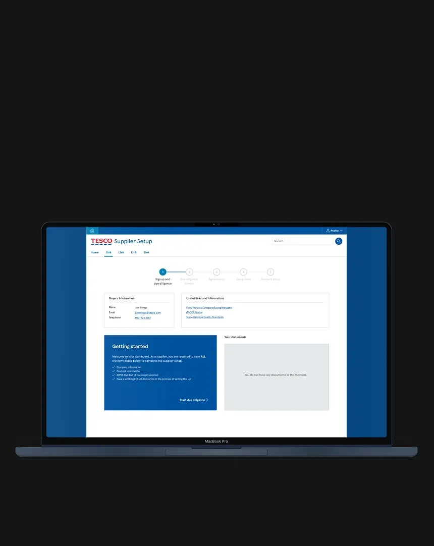 UX design for Tesco